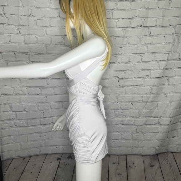 Diva Moda Fashion Couture Dresses Diva Moda White Criss Cross Strap Mini Dress Poshmark